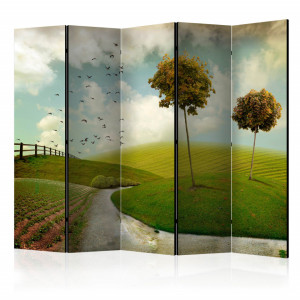 Paravan - autumn - landscape II [Room Dividers]