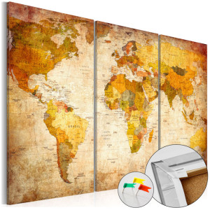 Tablou din plută - Antique Travel [Cork Map]