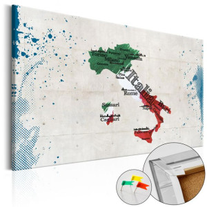 Tablou din plută - Italy [Cork Map]
