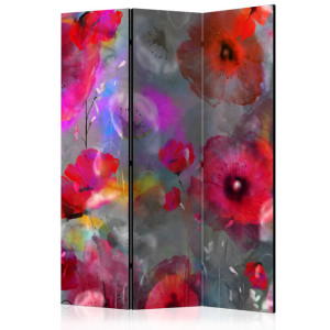 Paravan - Painted Poppies [Room Dividers]