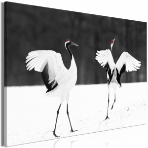 Tablou - Dancing Cranes (1 Part) Wide