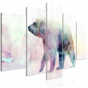 Tablou - Lonely Bear (5 Parts) Wide