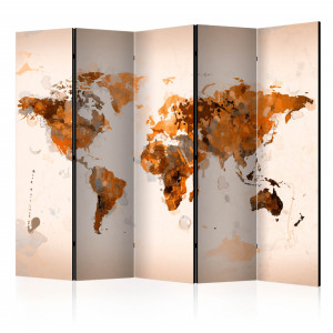 Paravan - World in brown shades II [Room Dividers]