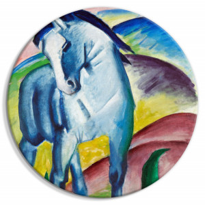 Tablou rotund - Blue Horse (Franz Marc)