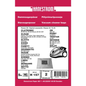 Premium Dammsugarpåsar, syntetfiber, 1x5st. DU12286 Replace: N/A