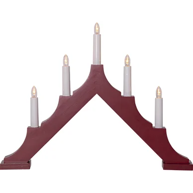 Star Trading Ljusstake Alma Röd 44cm 219-92 Replace: N/A