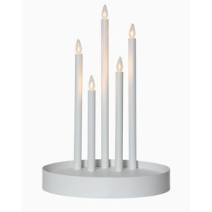 Star Trading Ljusstake Deco, vit 644-43 Replace: N/A