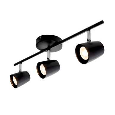 AIRAM Scandic Spot Taklampa 3xGU10 Svart 9610577 Replace: N/A