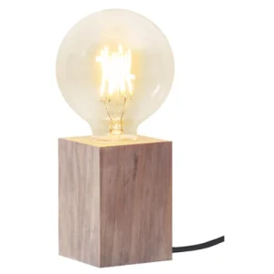 Star Trading brun lampfot i trä Lys 296-01 Replace: N/A