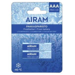 AIRAM Frostbatteri Litium FR03 AAA 2-pack 9471662 Replace: N/A