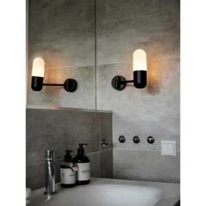 PR Home Zeta Vägglampa IP44 Mattsvart 23cm 3501423 Replace: N/A