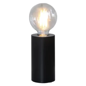 Star Trading Bordslampa i trä E27 svart 15x8cm 7391482015549 Replace: N/A