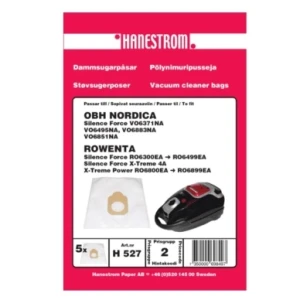 Premium Dammsugarpåsar, syntetfiber, 1x5st. DU12083 Replace: N/A