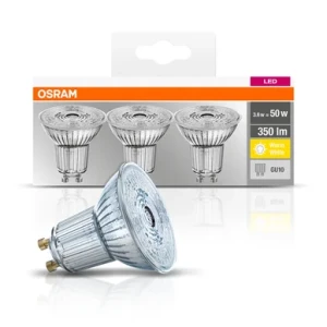OSRAM LED-lampa GU10 Spotlight 4,3W 2700K 350 lumen 3-pack 4058075818392 Replace: N/A