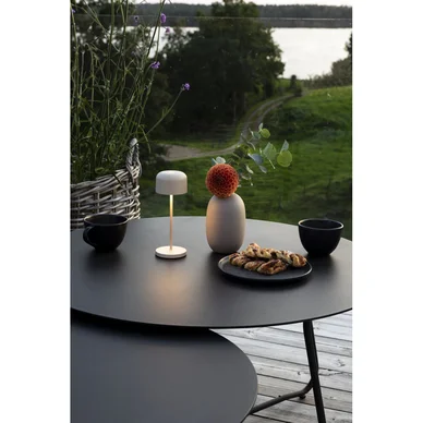 Konstsmide Lille mini Bordslampa LED USB Sandfärgad 2200K/2700K dimbar 7835-330 Replace: N/A