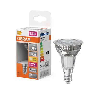 OSRAM LED E14 spotlight 3,7W dimbar 90-99ra 2700K 4058075433144 Replace: N/A