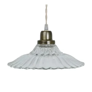Strömshaga Taklampa Gunilla Bred Klar/Antik Mässing 717500 Replace: N/A