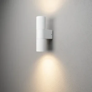 Konstsmide Temi Vägglampa upp/ned LED GU10 Vit med Klart glas 7667-250 Replace: N/A