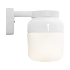 Ifö Ohm Wall Vägglampa LED E27 Vit 140/205 Opalglas IP44 8382-500-10 Replace: N/A