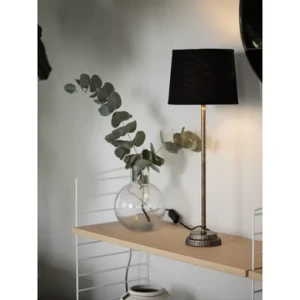 PR Home Kent Bordslampa med Svart skärm & Mässingfärgad fot 71011x420FR09 Replace: N/A