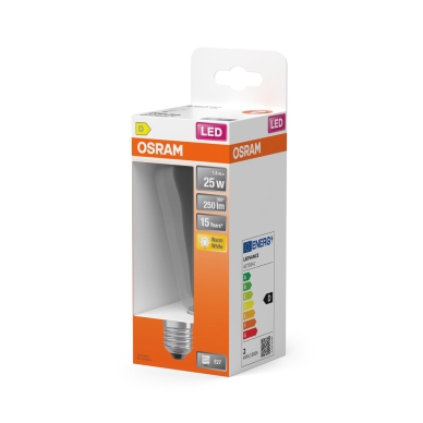 OSRAM LED Edison 25 Klar 1,8W 827 E27 4099854467530 Replace: N/A