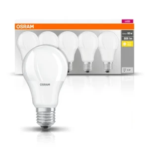 OSRAM LED-Lampa E27 8,5W 2700K 806 Lumen 5-Pack 4058075090484 Replace: N/A
