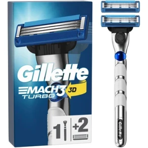 Gillette Mach3 Turbo Rakhyvel + 2 rakblad 7702018514472 Replace: N/A
