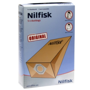 Nilfisk Dammsugarpåsar, papper, 5st. 82095000 Replace: N/A