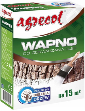 Wapno do bielenia drzew i odkwaszania gleb 1,2 kg.