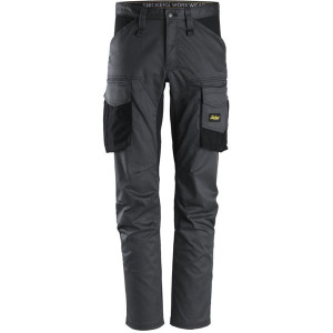 Spodnie robocze Snickers 6803 stalowe stretch bez kieszeni nakolannikowych AllroundWork