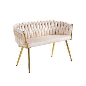 PROMOCJA Sofa velvet beżowa SF2-FX (G)