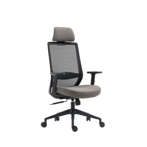 PROMOCJA Fotel obrotowy czarno-szary FB25-FX (B)