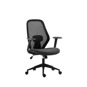 PROMOCJA Fotel obrotowy czarno-szary FB23-FX (B)