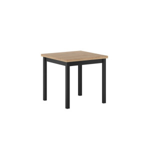 PROMOCJA Stół dąb złoty craft/czarny 80x80 ST25-FX