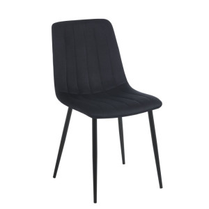 PROMOCJA Krzesło velvet czarne K17-FX