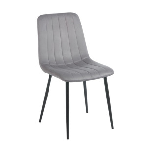 PROMOCJA Krzesło velvet szare K17-FX