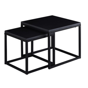 PROMOCJA Ława czarna 50x50 + 40x40 ZY-07
