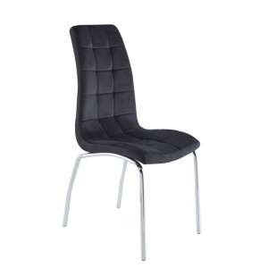 PROMOCJA Krzesło velvet czarne DC2-092V