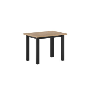 PROMOCJA Stół dąb złoty craft/czarny 70x100 MONTE