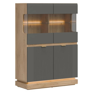WITRYNA NISKA MILTON ML04 SZARY MAT LIVEO
