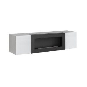 PROMOCJA FLY komoda z kominkiem Perla Gray ASM