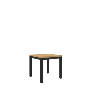 Stolik kawowy OLAF 1 80x80 Artisan/Czarny Mat ADRK