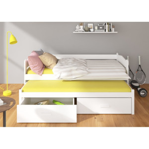 Łóżko podwójne TIARRO 180x80 Sosna/Dąb złoty ADRK