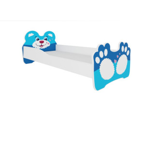 Łóżko z materacem BEAR BLUE 140x70 Niebieski ADRK