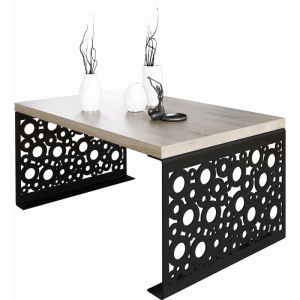 Stolik kawowy RINA 100x60 Czarny/Sonoma ADRK