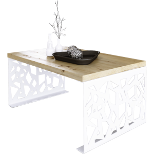 Stolik kawowy SEMARA 100x60 Biały/Artisan ADRK