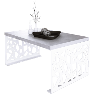 Stolik kawowy SEMARA 100x60 Biały/Beton ADRK
