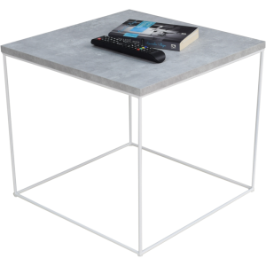 Stolik kawowy ELENA 50x50 Biały/Beton ADRK