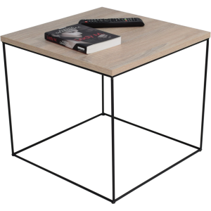 Stolik kawowy ELENA 50x50 Czarny/Sonoma ADRK