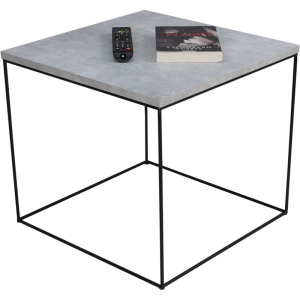 Stolik kawowy ELENA 50x50 Czarny/Beton ADRK